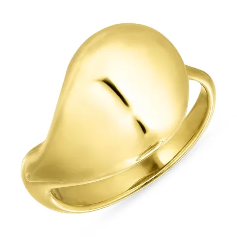 vandfast ring i forgyldt stål - OCEANA