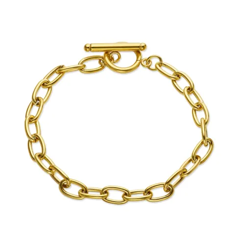 vandfast armbånd i forgyldt stål 17 cm x 5,9 mm  - OCEANA