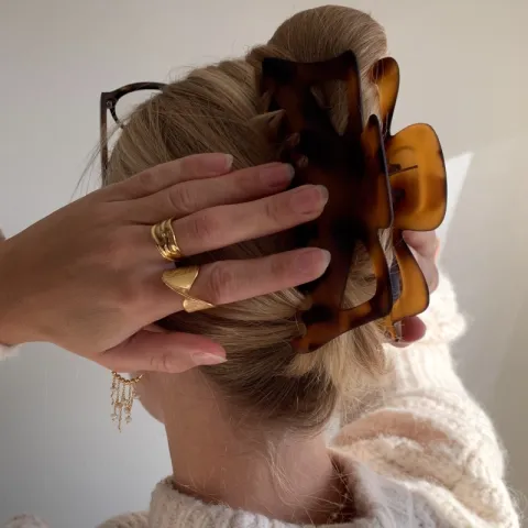 vandfast ring i forgyldt stål - OCEANA