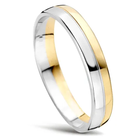 Kollektionsprøve ring i 14 karat hvidguld med 14 karat guld