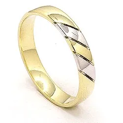 Kollektionsprøve ring i 14 karat hvidguld med 14 karat guld