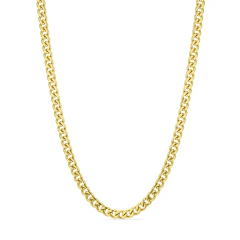 vandfast halskæde i forgyldt stål - OCEANA