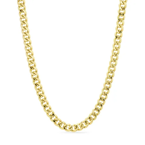 vandfast halskæde i forgyldt stål - OCEANA