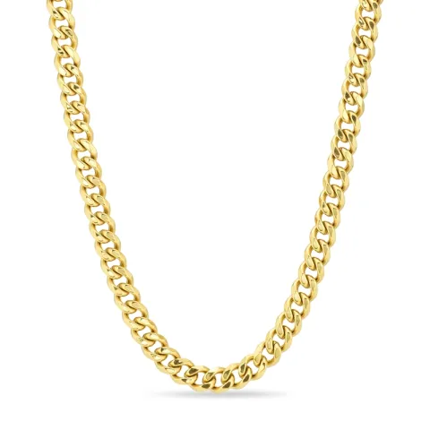 vandfast halskæde i forgyldt stål - OCEANA