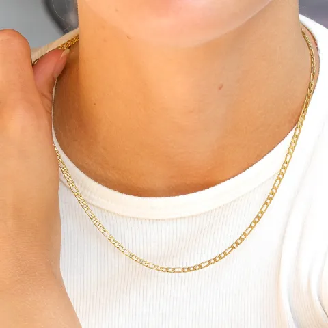 vandfast halskæde i forgyldt stål - OCEANA