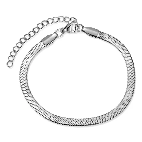 vandfast armbånd i stål 16 + 5 cm x 4,0 mm  - OCEANA