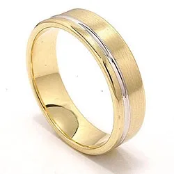 Kollektionsprøve ring i 14 karat guld.- og hvidguld