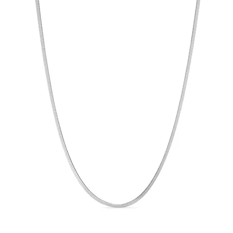 vandfast halskæde i stål 39 + 8 cm x 2 mm  - OCEANA