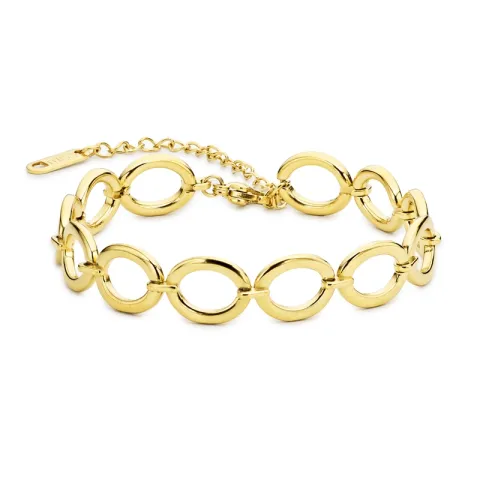 vandfast armbånd i forgyldt stål 16 + 5 cm x 9,5 mm  - OCEANA