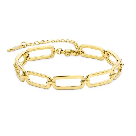 vandfast armbånd i forgyldt stål 16 + 5 cm x 7,0 mm  - OCEANA