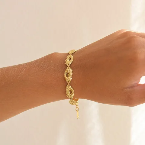 vandfast armbånd i forgyldt stål - OCEANA