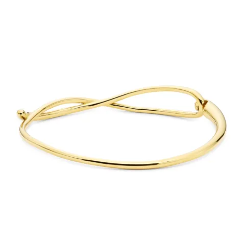 vandfast armring i forgyldt stål 68 mm x 11,7 mm  - OCEANA