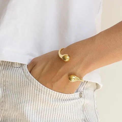 vandfast armring i forgyldt stål 59 mm x 13,0 mm  - OCEANA