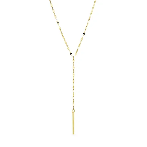 vandfast Y-halskæde i forgyldt stål - OCEANA