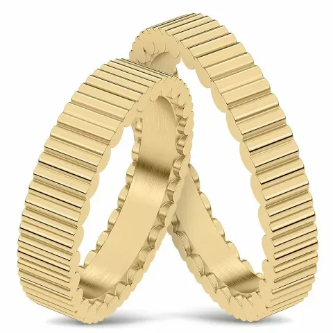 vielsesringe i 14 karat guld - sæt