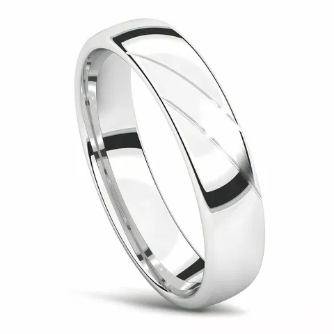 vielsesring i 14 karat hvidguld