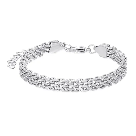 vandfast armbånd i stål 16 cm  + 5 cm x 6 mm  - OCEANA