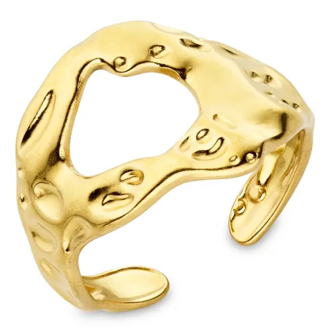 vandfast ring i forgyldt stål - OCEANA