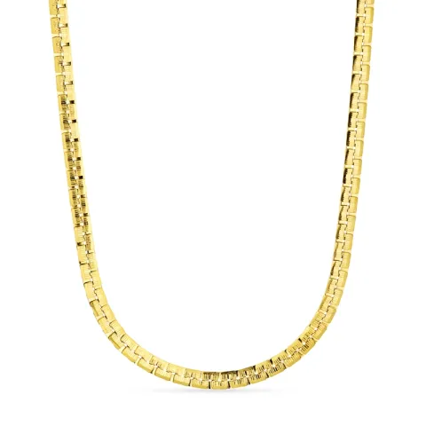 vandfast halskæde i forgyldt stål - OCEANA