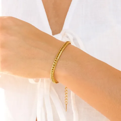 vandfast armbånd i forgyldt stål - OCEANA