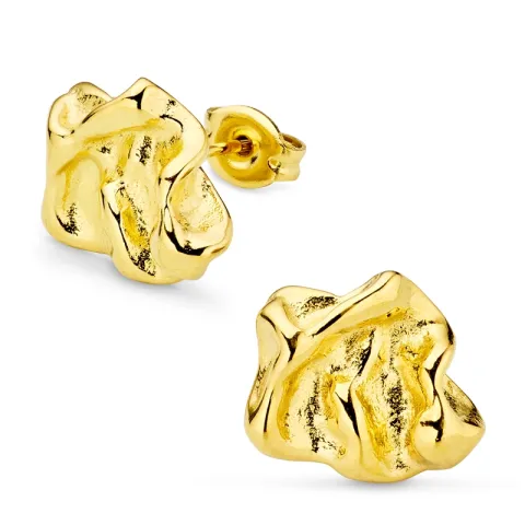 vandfaste øreringe i forgyldt stål - OCEANA