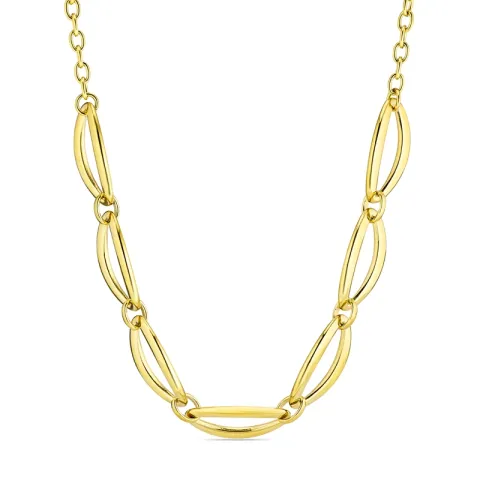 vandfast halskæde i forgyldt stål - OCEANA