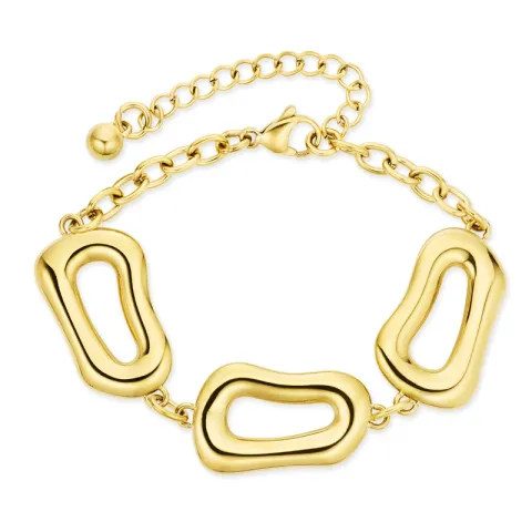 Kollektionsprøve armbånd i forgyldt stål - OCEANA