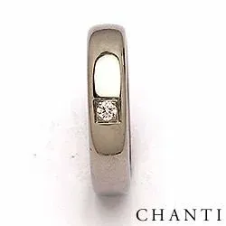 Vielsesring i titanium 0,05 ct