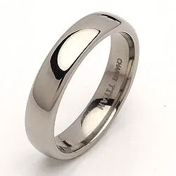 Vielsesring i titanium