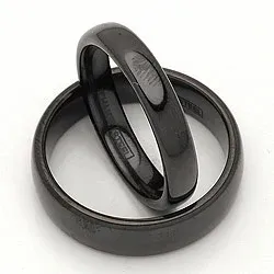 Vielsesringe i sort stål