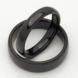 Vielsesringe i sort stål