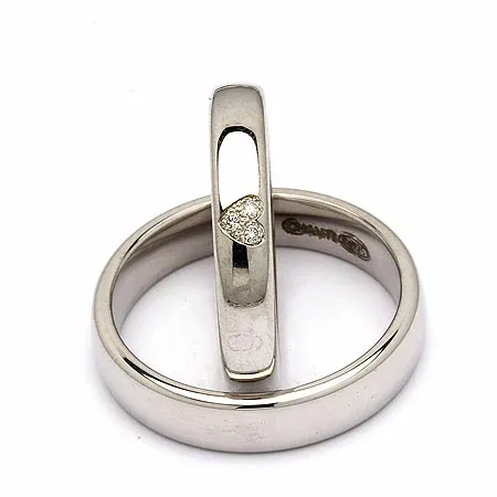 Vielsesringe i sølv 0,03 ct