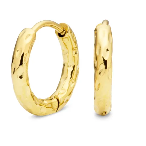 vandfaste creoler i forgyldt stål - OCEANA