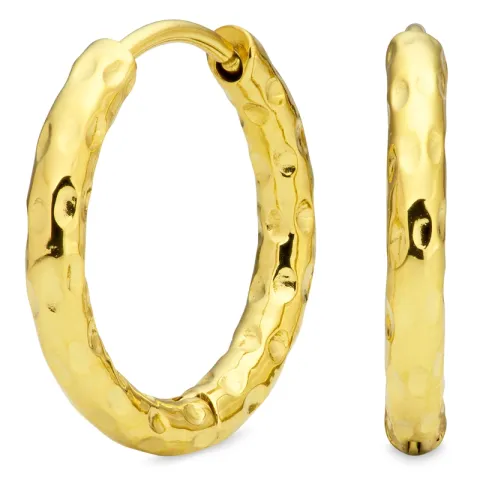 vandfaste creoler i forgyldt stål - OCEANA