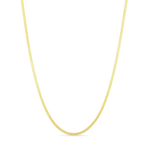 vandfast halskæde i forgyldt stål 38 + 5 cm x 2,0 mm  - OCEANA