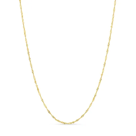 vandfast halskæde i forgyldt stål 45 cm x 1,7 mm  - OCEANA