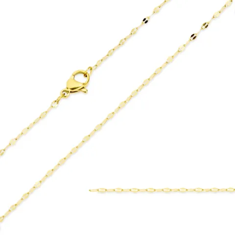 vandfast halskæde i forgyldt stål 45 cm x 1,4 mm  - OCEANA