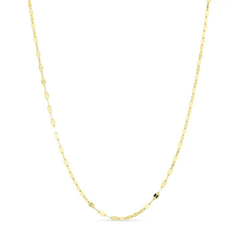 vandfast halskæde i forgyldt stål 40+5 cm x 2 mm  - OCEANA