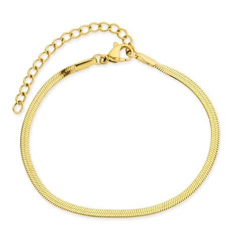 vandfast slangearmbånd i forgyldt stål 16+5 cm x 2,5 mm  - OCEANA