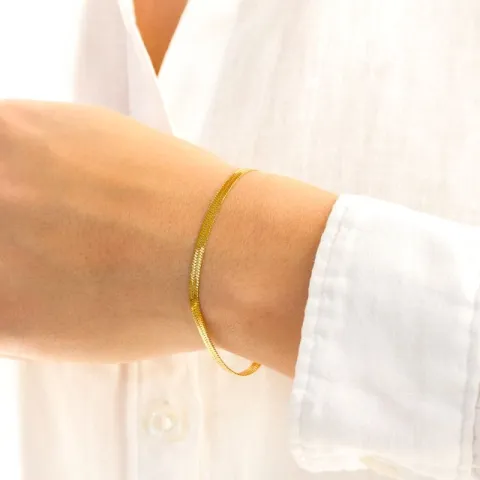 vandfast slangearmbånd i forgyldt stål  x 3 mm  - OCEANA