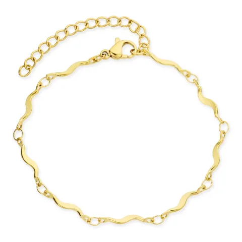 vandfast armbånd i forgyldt stål 16+5 cm x 2,7 mm  - OCEANA