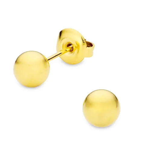 vandfaste ørestikker i forgyldt stål - OCEANA