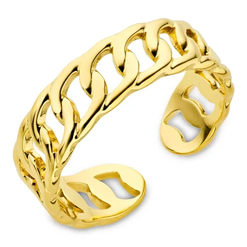 vandfast panzer justerbar ring i forgyldt stål - OCEANA