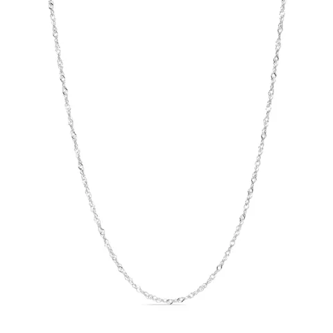 vandfast singapore halskæde i stål  x 2,0 mm  - OCEANA