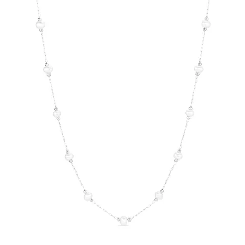 vandfast perle halskæde i stål - OCEANA