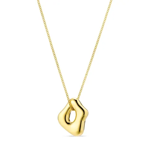 vandfast halskæde i forgyldt stål - OCEANA