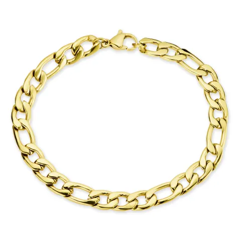 vandfast armbånd i forgyldt stål  x 7,0 mm 