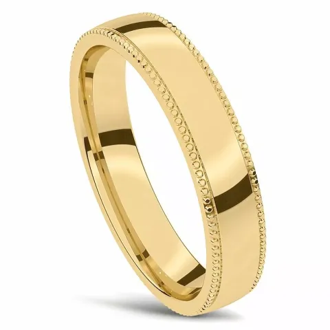elegant vielsesring i 14 karat guld