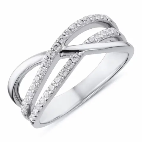 Kollektionsprøve zirkon ring i sølv