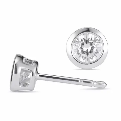 5-5,5 mm zirkon ørestikker i sølv